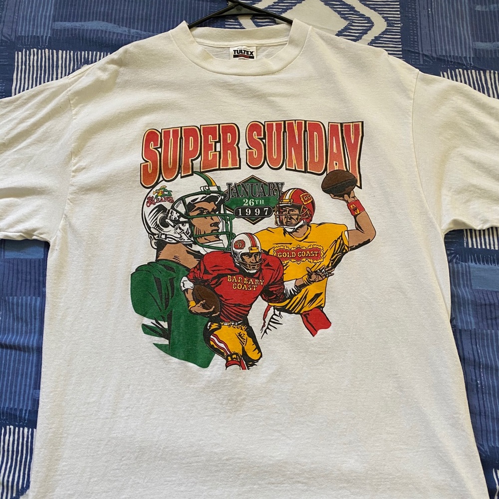 VINTAGE Vegas Football Print Tee 1997